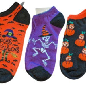 Set of 3 Pairs Halloween Low Cut Socks